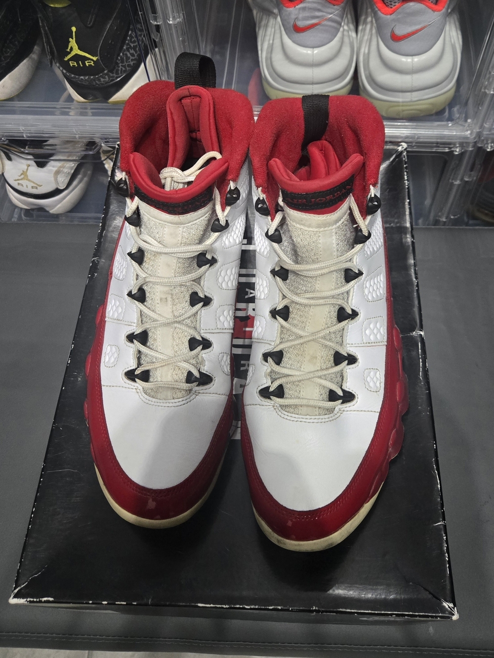 Mens Nike Air Jordan 9 Gym Red & White (Size 11)
